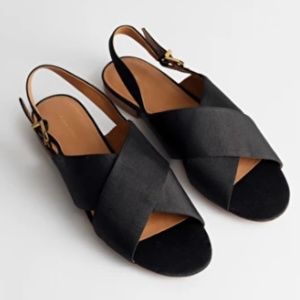 Black Criss Cross Sandals by & Other Stories